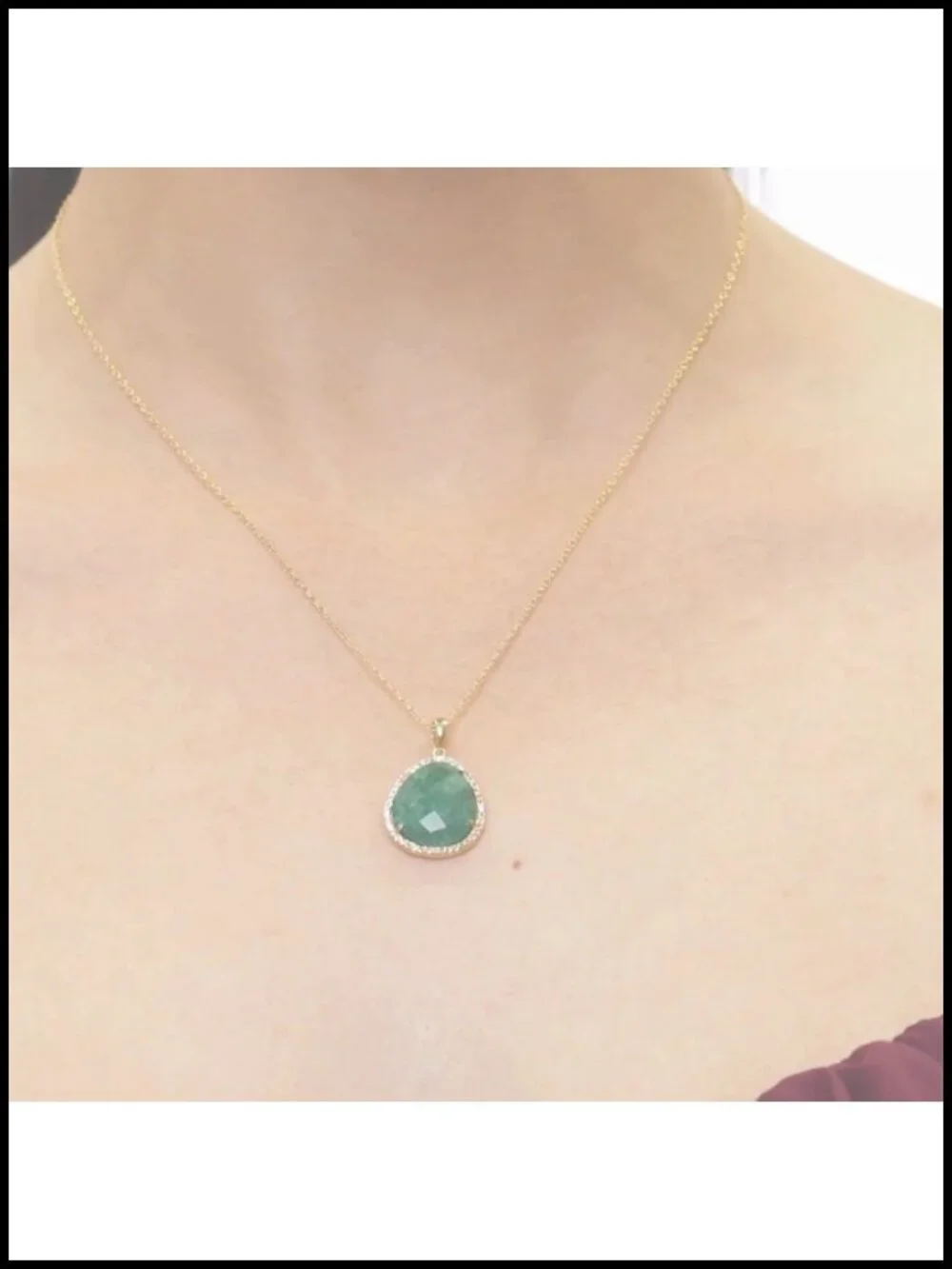 7 Ct. Ruby Pendant Necklace, 18k Gold Over Sterling Silver, Pear Cut,
